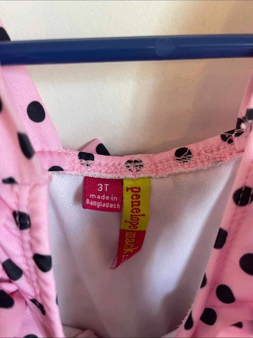Penelope‎ Mack Pink Polka Dot Ruffle One-Piece Swimsuit